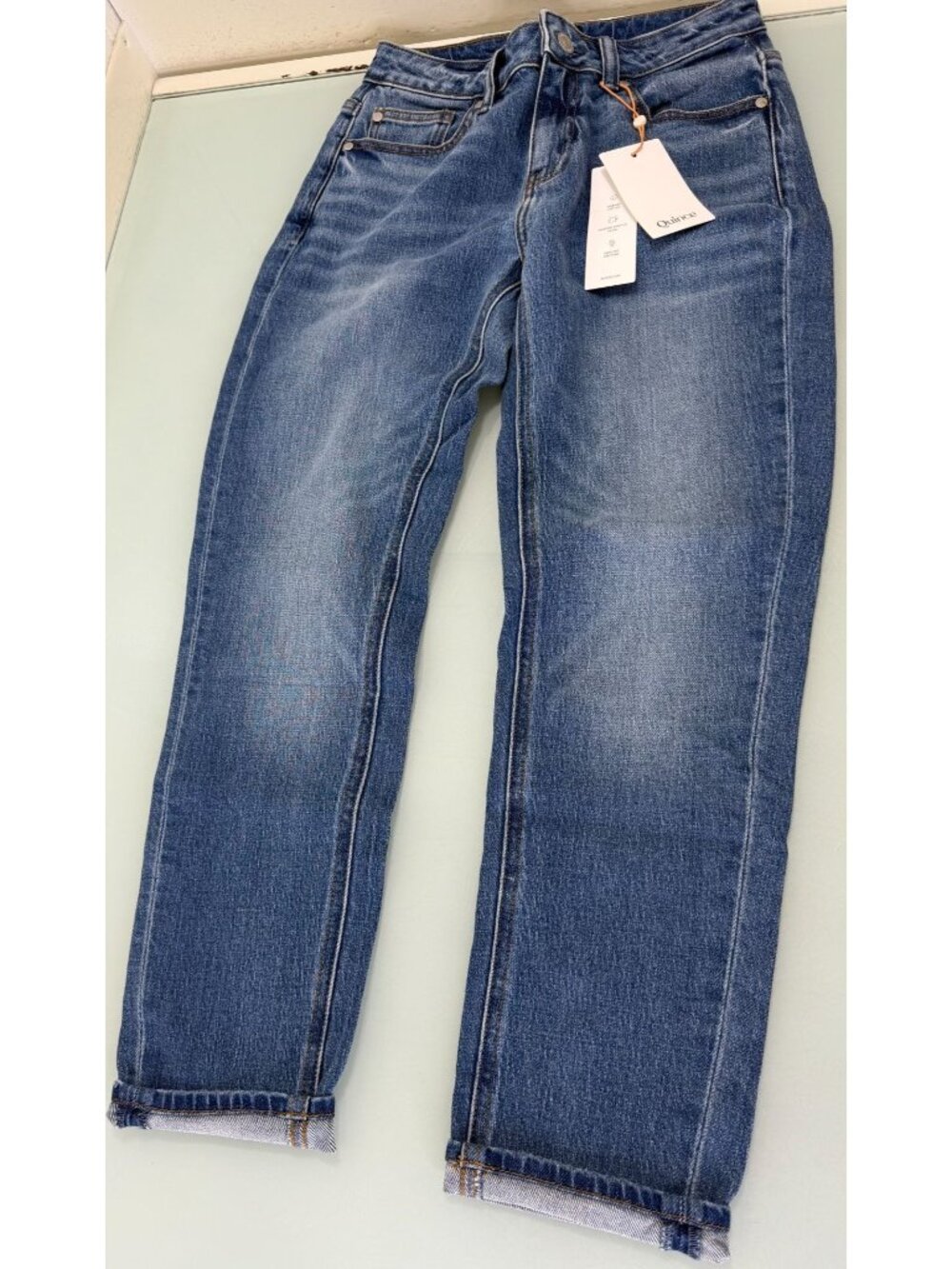 Quince Luna Stretch Slim Boyfriend Jeans Women's 25 Organic Cotton Stretch Blend
